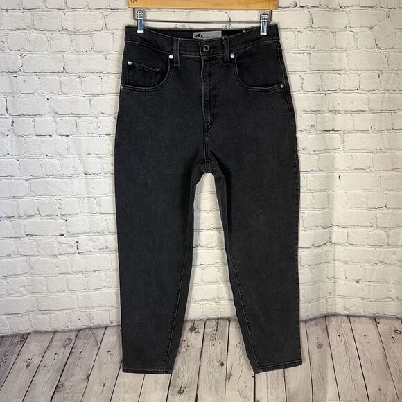 Silvertab Gray Charcoal Wash High Rise Baggy Grunge Mom Jeans Womens W30 L27 - Picture 1 of 11